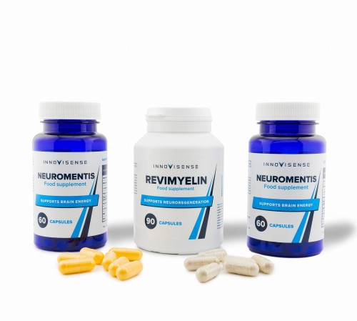 Nahrungsergänzungsmittel-Set Innovisense: Neuromentis und Revimyelin